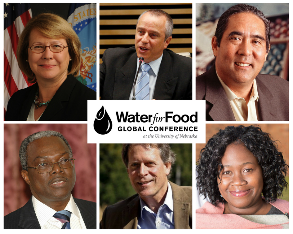 Featured speakers at the upcoming 2017 Water for Food Global Conference