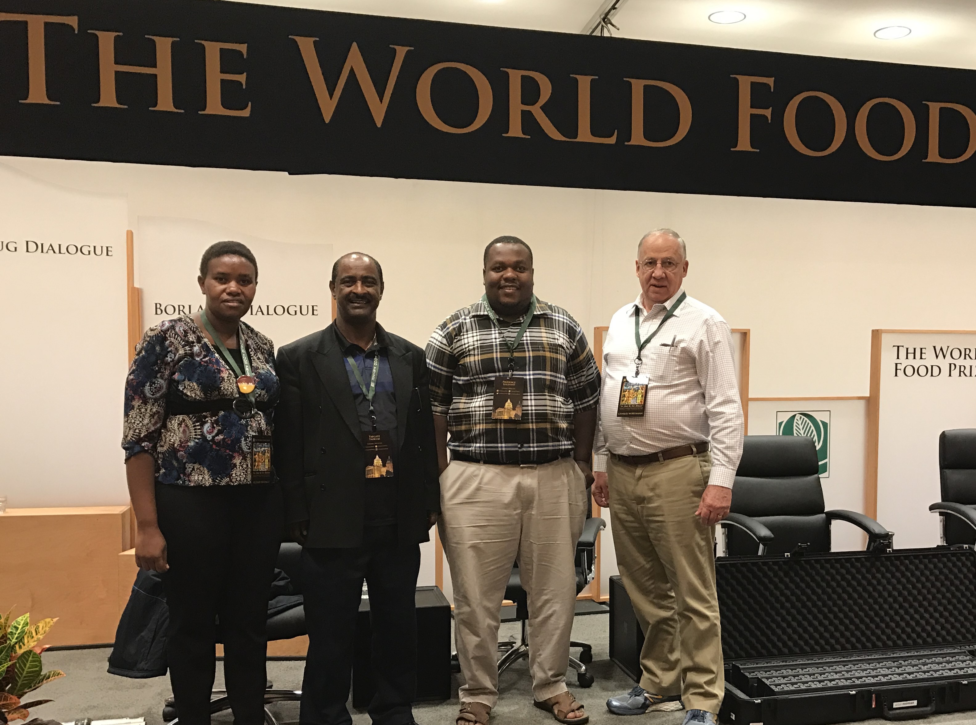 UNL Borlaug Fellows and their faculty mentors at the World Food Prize 