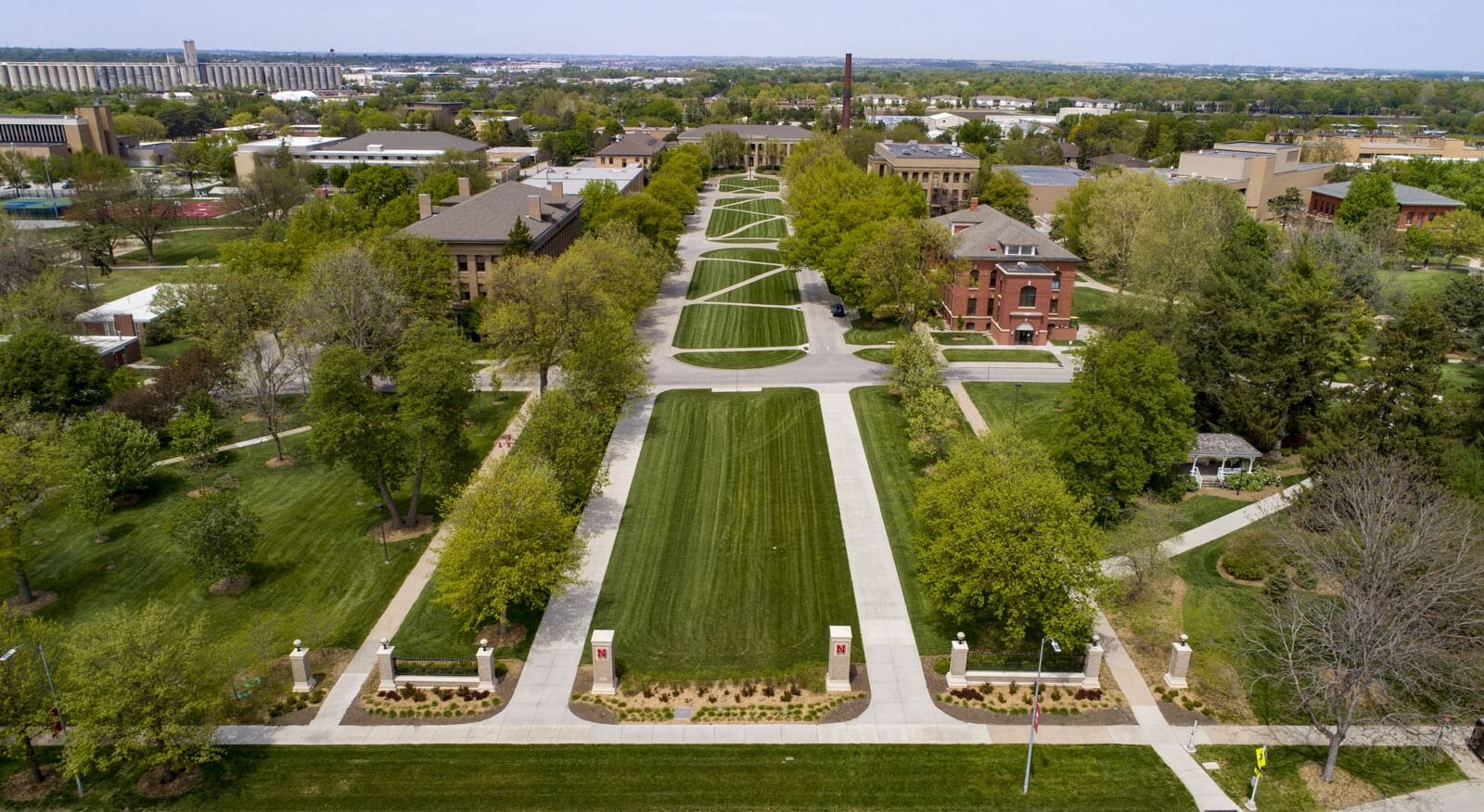 Aerial view of East Campus.