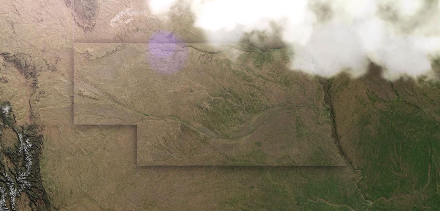 Aerial image of Nebraska's topography.
