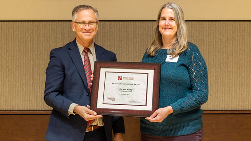 Marissa Kemp receives Outstanding Employee Award