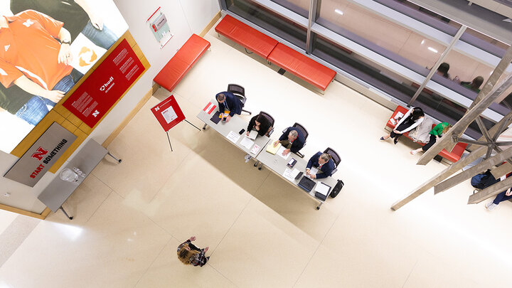 Brooke Parrish, a doctoral student studying animal science, pitches her business, FuturHerd Solutions, to judges during the Quick Pitch Competition on November 6.