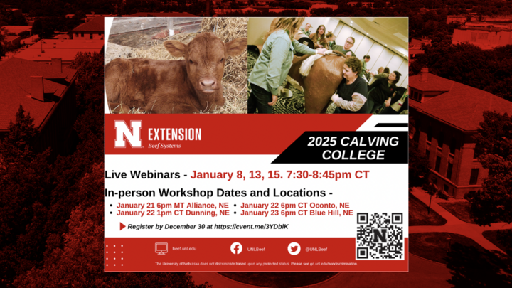 Nebraska Extensionâs 2025 Calving College