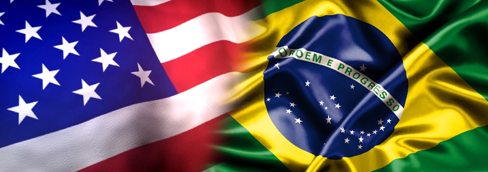 Joint funding of international projects by FAPESP and Nebraska: Brazil and USA flags
